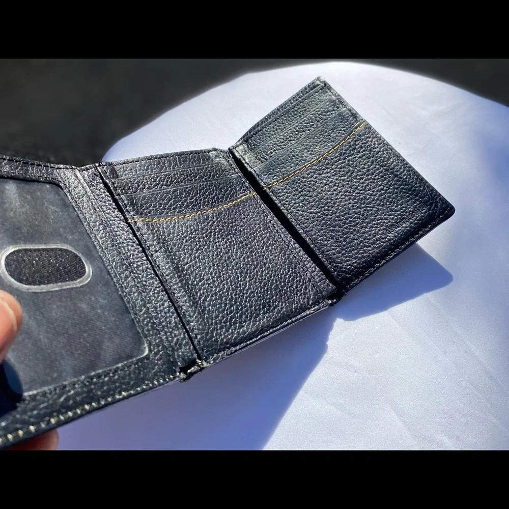 VTG 🇮🇹 💯 Leather Wallet Sz 4”x3”